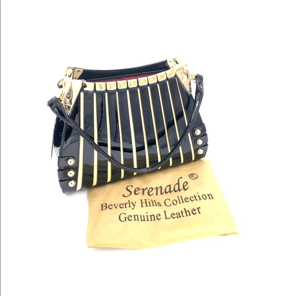 🌹BEVERLY HILLS LEATHER PATENT FINISH🌹VERY RICH - Picture 5 of 10